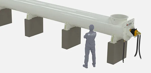 Cooling screw conveyors