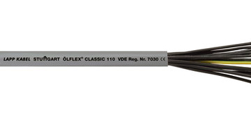 VDE-registered oil-resistant PVC control cable