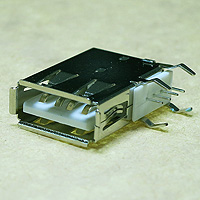 USB Type A Upright White Housing RoHS(3210-SRWE-01UW)