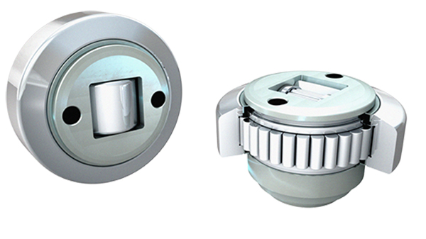Adjustable combined bearings with axial support