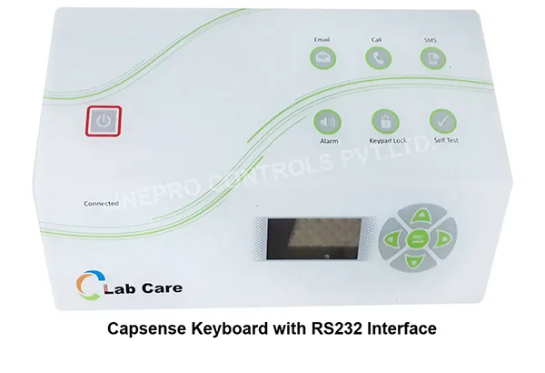 Capsense Keyboard with RS232 Interface