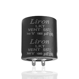 Snap in type aluminum electrolytic capacitor