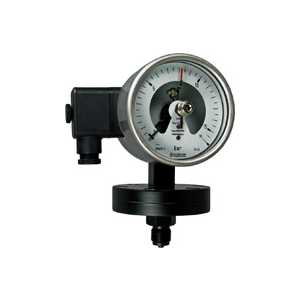 Diaphragm pressure gauges P10 with alarm contacts