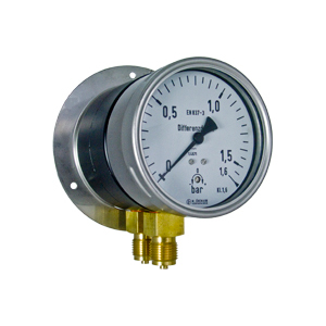 Differential pressure gauges with Bourdon tube element DM10