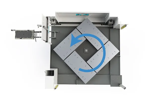 AS5020SDR4 Rotary Pallet Changer with 4 Aluminum Pallets