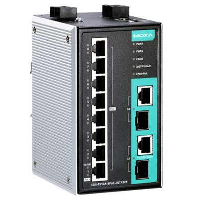 Industrial Managed Poe Switches eds-p510a-8poe