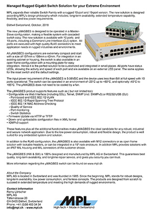 Managed Rugged Gigabit Switch Solution for your Extreme Environment