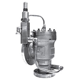 Pilot operated safety relief valve