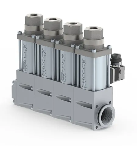 Co-ax manifold valves