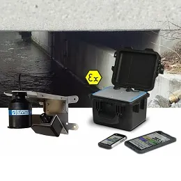 Contactless flow measurement with NivuFlow Mobile 550