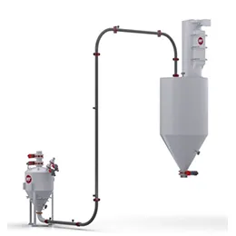 Dense phase pneumatic conveying