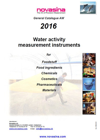 Water activity Measurement instruments