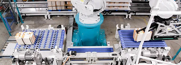 ROBOTIC DESTACKER & RESTACKER