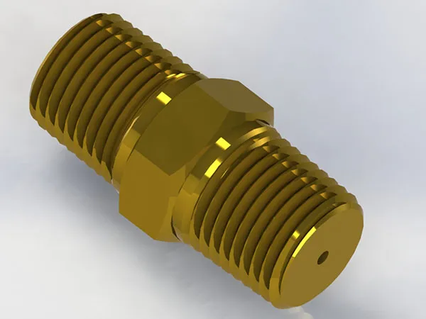 Precision Metal Orifices - NPT Hex Nipple