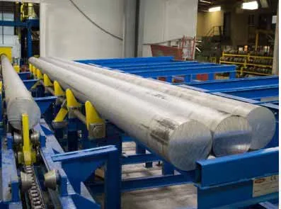 Furnace table with pusher