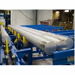 Furnace table with pusher