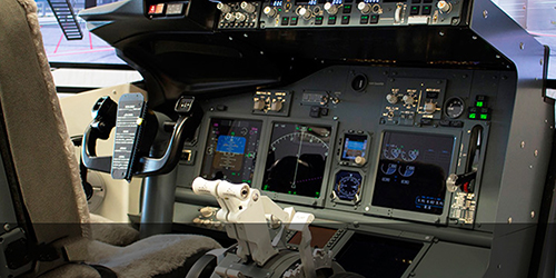 Open cockpit|Fighter jet simulator|for classroom training