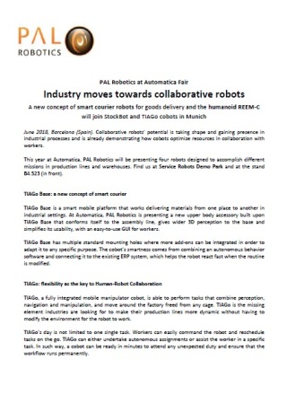 Industry moves towards collaborative robots