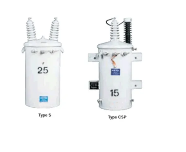 Single-phase pole-mounted distribution transformers