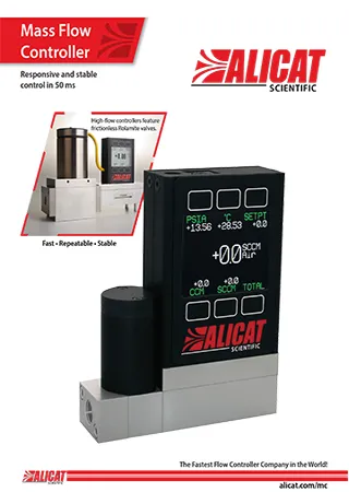 Alicat Mass Flow Controller Brochure
