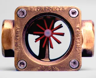 Gunmetal Sight Flow Indicator