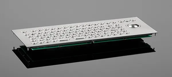 Keyboard with trackball