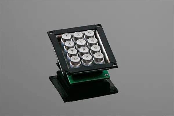 Vandal-proof stainless steel keyboard 12T-ES