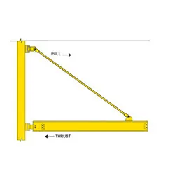 Wall Bracket Jib Cranes Tension Rod