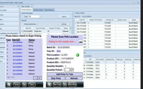 Warehouse Control Systems