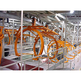 Overhead wire rope conveyors