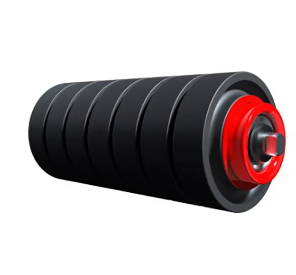Impact rollers with rubber rings