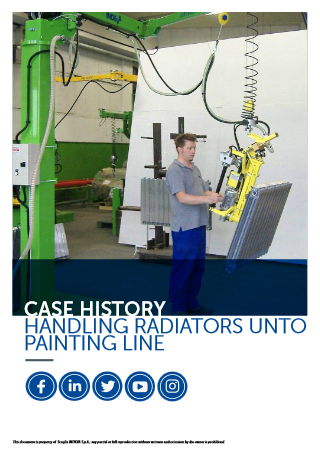 CASE HISTORY - Handling radiators unto painting line