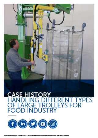 Handling trolleys in food industry