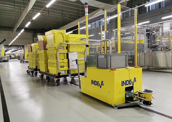 AGVs-Automated guided vehicles-assembly and production areas