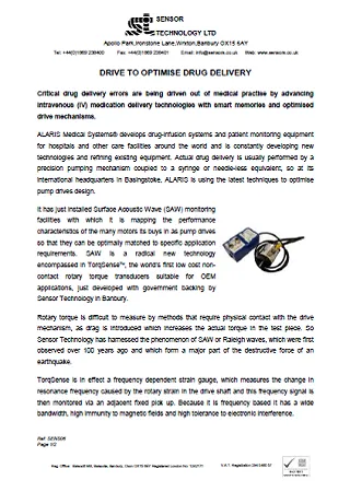DRIVE TO OPTIMISE DRUG DELIVERY