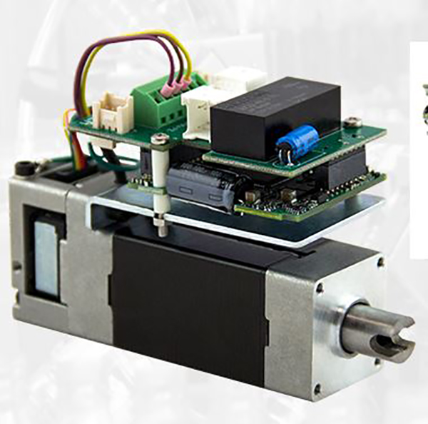 Integrated servomotor with hollow shaft