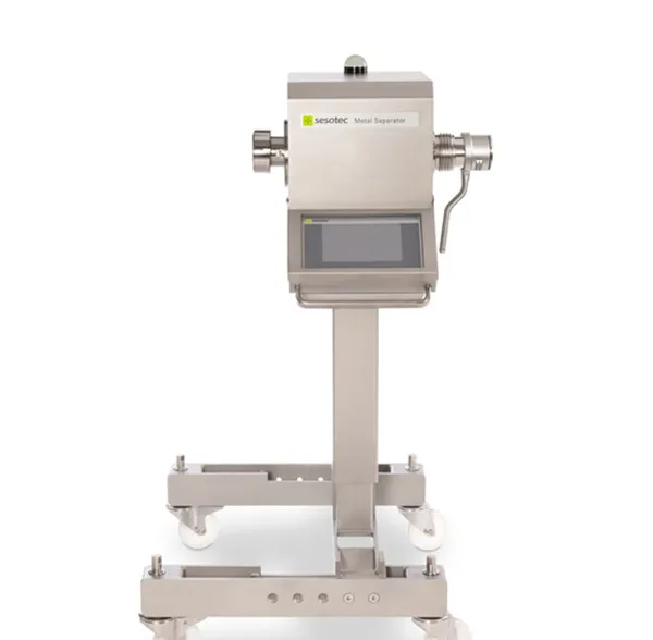 Metal detection systems for liquids and pastes