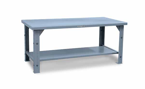 Adjustable-Height Shop Table