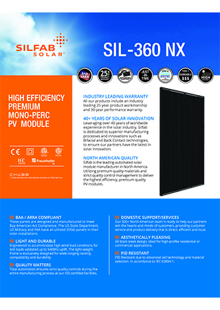 Silfab-SIL-360-NX-Datasheet