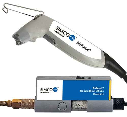 Air ionizing|blow off gun|for clean process applications