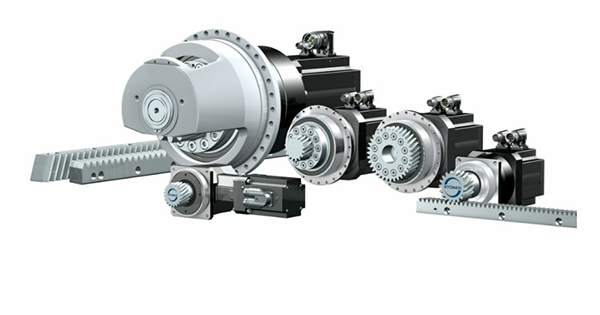 Rack and pinion drives with synchronous servo motors