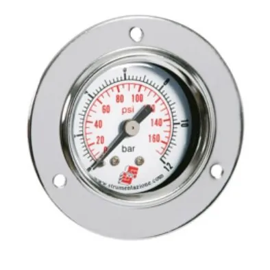 Pressure gauge dn 40 met front flange