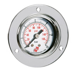 Pressure gauge dn 40 met front flange