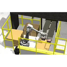 Robotic palletizing salt block