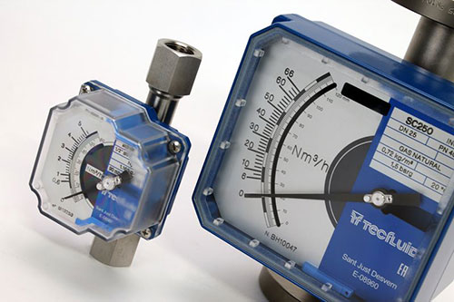 Damping system for variable area flowmeters