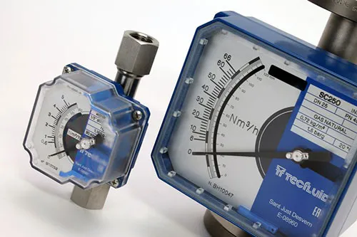 Damping system for variable area flowmeters