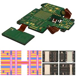 Multilayer 12L HDI 2-8-2 with laser via