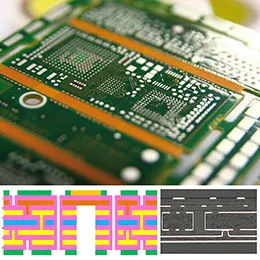 Multilayer 6 Layer HDI 2-2-2 with laser via