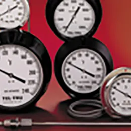 gas actuated dial thermometers