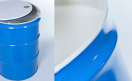 Powder lacquered drums